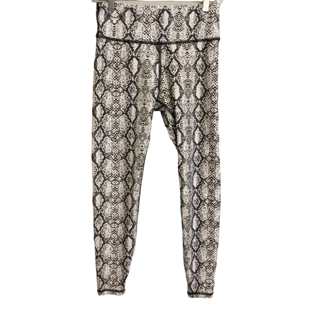 Becco Snake Print Crop Leggings Size M